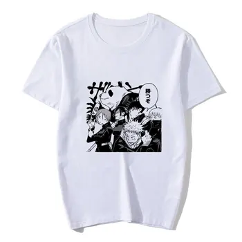 Gojo Satoru Žensk Tshirt Harajuku Priložnostne Tees Plus Velikost Svoboden Ulzzang Vrhovi Letnik Japonski Anime Jujutsu Kaisen T-shirt