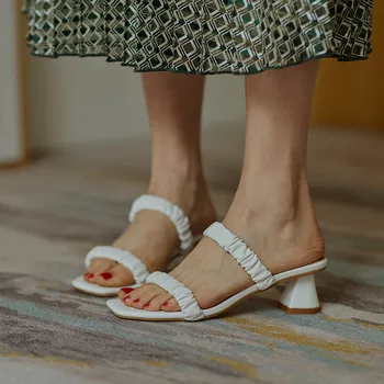 FEDONAS Sladko Naguban Modnih ženskih Čevljev, ki 2020 Poletni Ženski Sandali Visoke Pete, Črpalke Nove Poroko Delovnih Osnovne Ženska, Čevlji