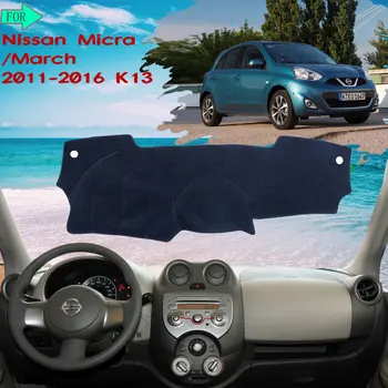 Nadzorni plošči Mat Kritje Preprogo Preprogo Izognili Svetlobe za Nissan Micra Marca K13 2011 2012 2013 2016 Nalepke Avto-Oprema