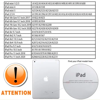 Tablični Primeru za Apple IPad Mini 1/2/3/4/5/IPad 2/3/4 /Zrak 1/2/3 /Pro Shockproof Padec Odpornosti Tablični Primeru+Prosti Pisalo
