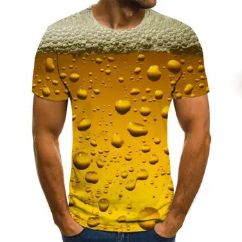 Novo Ustvarjalno tiskanje 3D T-shirt moški in ženske Zabavno Harajuku Tee shirt poliester T-shirt tiskanje 3D T-shirt poletje kul oblačila