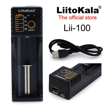 Liitokala Lii - 100 500 LCD 3,7 V 18650 18350 18500 16340 17500 25500 10440 14500 26650 1.2 V AA AAA NiMH litijeva baterija Polnilnik