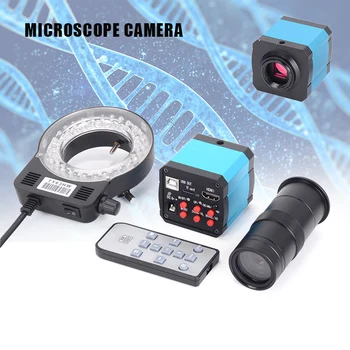 41MP HDMI USB Industrijske Elektronski Digitalni Video Kamera Mikroskop 100X Objektiv Komplet LED Luči za Telefon DIY Popravila PUO88