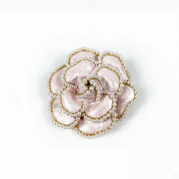 Nove Luksuzne Blagovne Znamke Slog Oblikovanja Cvetja Pearl Zatiči Broške Cvet Broche Broach Jewlery Za Ženske