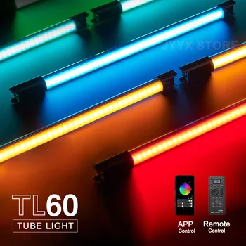 Godox TL60 RGB Svetlobe Cev Pavotube Prostem Ročni Razsvetljavo Palico, Daljinski upravljalnik APP Nadzor za Video, Fotografija Studio