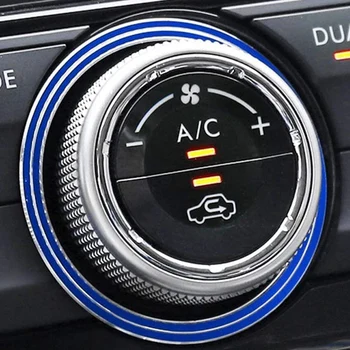 3Pc Modra AC Nadzor Podnebnih Kolobarju Zajema Združljiv za Subaru WRX, STI, Impreza, Gozdar, XV Crosstrek