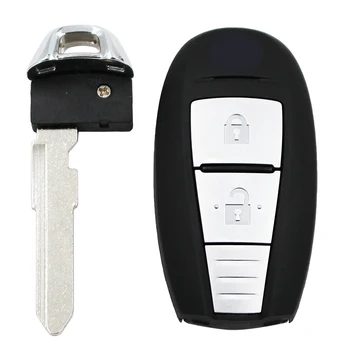 2 Gumb Smart brez ključa za Daljinsko Ključni Fob za Suzuki SX4 5-CROSS VITARA SWIFT 433MHZ z ID47 Čip Nerezane
