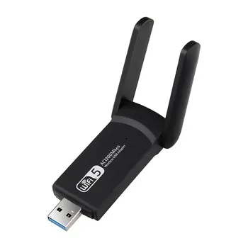 USB 3.0 1200Mbps Wifi Adapter Dual Band 5GHz 2,4 Ghz 802.11 AC RTL8812BU Antene Wifi Dongle Omrežna Kartica Za Prenosni računalnik Desktop