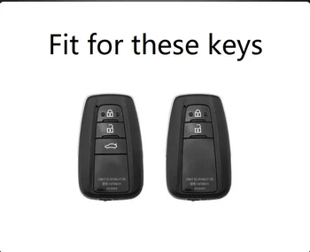 Auminium Zlitine avto ključ Primeru keychain avto ključ Pokrovčku Lupini Za Toyota Camry Corolla C-HR CHR Prado 2018 Tipko za Varstvo