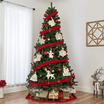 Božič Lesene DIY Voščilnice Obeski Doma Xmas Tree Visi Oznake Darilni Set Okraski Za novoletne Dekoracije