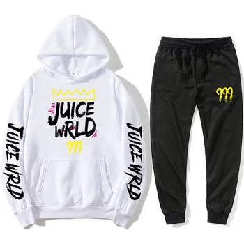 Športni obleko J UICEWrld hoodie majica + jogging hlače Sok wrld sok wrld juicewrld past rap rapy tomografija Sok Svetu