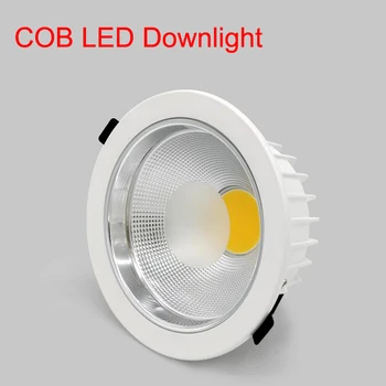 10pcs LED Svetilke 20W 190mm 30W 230mm COB LED Vgradne Stropne Svetilke