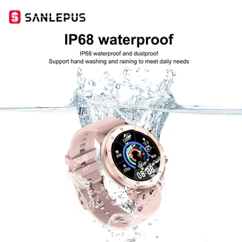 SANLEPUS Globalni Različici Pametno Gledati IP67 Nepremočljiva Smartwatch 2020 Nov Moški Ženske Fitnes Zapestnica Band Za Android, Apple Xiaomi