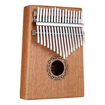 Lepa cena 17 Tipke Kalimba Palec Klavir Visoko Kakovostnega Lesa Mahagoni Telo Glasbeni Instrument, S Učne Knjige Tune Kladivo