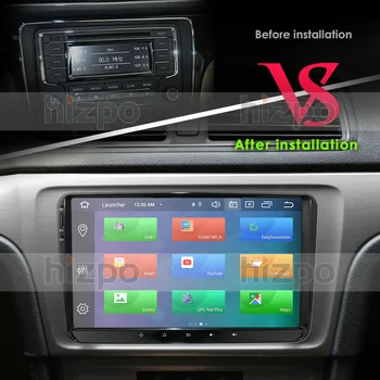 Ossuret Avto Multimedijski predvajalnik Android10.0 GPS 2Din Za Seat Altea Toledo V W GOLF 5/6 Polo, Passat B6 CC Tiguan Touran BREZ DVD