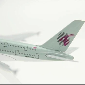 16 1:400 Lestvica Letala Katar Airways Airbus A380 Model Letalo Kompleti Darilo Letalo kovinski Diecast Modeli Igrače Zbirateljske