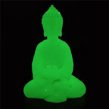 Žareč V Temno Meditacija Kip Bude, umetnih Jade Kamen Obrti Tajska Buda Kiparstvo Domačem Vrtu Okrasni Kipi
