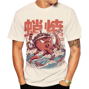 2020 Moda Suši Zmaj Majica Classic Pošasti 3D Tiskanih O-Vratu Ulične Tshirt Priložnostne Harajuku Hip Hop Teeshirt Moški.