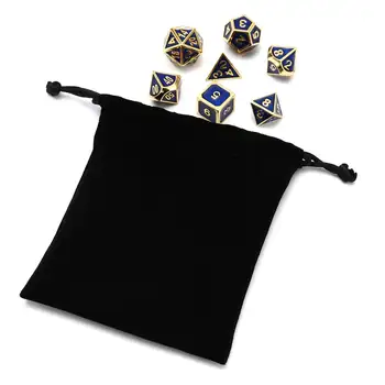 7pcs tabela igra Reliefni Težkih Kovin Polyhedral Kocke Set za RPG Odbor Dragons Igra z vrečko