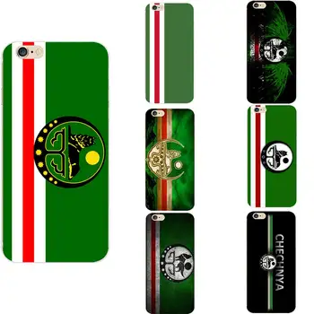 Čečenskih Nacionalno Zastavo Starinsko Temo TPU Telefon Primerih Za iPhone 6 7 8 S XR X Plus 11 12 Mini Pro Max