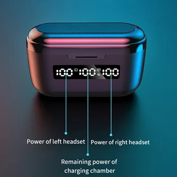 G40 TWS Plus Bluetooth 5.1 Slušalke Mini Touch Kontrole 9D Hifi Stereo Šport Dual-Mic Čepkov Z 3500Mah Polnjenje Box