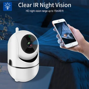 IP Kamera, Wifi 1080P 2MP PZT Home Security Kamera dvosmerni Audio IR Nočno Vizijo Sledenje Gibanja Video Nadzor CCTV Kamere