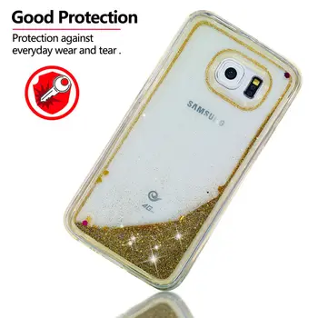 Tekoče Živim Ohišje Za Samsung Galaxy S6 TPU Silikon Shockproof Primeru Telefon Za Samsung S 6 S6 Edge Fashion Prozoren Pokrov