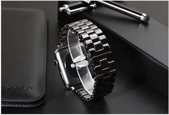 Keramični Watch band za Apple Watch 40 mm 44 mm 38 mm 42mm Metulj Sponke Verige Slog Zapestnica Band za iwatch serije 5 4 3 2 1