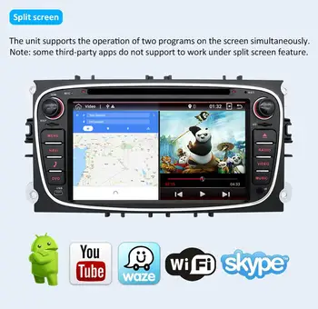 Bosion 2 din Android 10 Avto dvd Predvajalnik, Gps Podporo CSD za Ford focus Mondeo, S-max Smax Kuga C-max Avto Radio Vodja Enote WIFI, BT