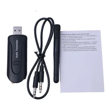 Elistooop USB 3,5 mm Brezžična tehnologija Bluetooth 4.1 A2DP v Stereo Glasbe, Audio Oddajnik Pošiljatelja za PC TV Bluetooth Zvočnik Slušalke
