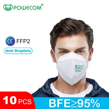 Powecom Maske FFP2 Maske Držalo Slog Zaščitne Maske Filtracija Varnost Dustproof Usta Kape Respirator Mascarilla Odraslih
