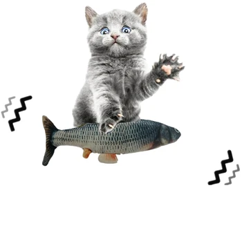 30 CM Hišnih Mačk Igrače USB Polnjenje Simulacije Električnih Ples Gibljejo Kekec Ribe, Mačke Igrača Za Mačje Igrače Interaktivni Pes Dropshipping