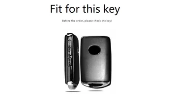 5pcs Pravega Usnja, Ročno izdelan Avto Ključ tipko na Pokrovčku Primeru Za Mazda 3 Alexa CX4 CX5 CX8 2019 2020 3Button Smart Remote Avto Ključ