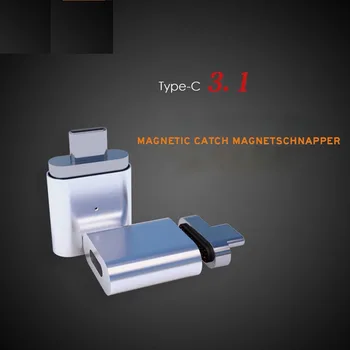 Tip-c Magnetno Vtič za napajanje Prenosnega računalnika Prenosni Računalnik, Hitro Polnjenje Pretvornik Združljiv Za Macbook