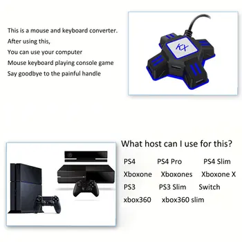 ZA Vklop/Xbox/PS4/PS3 Gamepad za Tipkovnico in Miško Pretvornik Natančnost Miške & Tipkovnico Pretvornik
