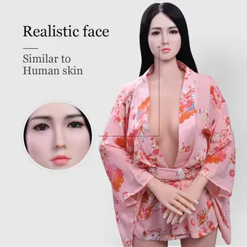 AYIYUN Pravi Silikon Sex Lutke Robot Japonski Realne Igrače Življenja za Moške Polno Velike Prsi in Seksi Vagina Odraslih