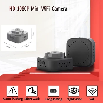 Nov Prenosni 1080P Mini Kamera, Wifi Brezžično Kamero Home Security HD Majhno Telo IP Kamera z Akumulatorsko Baterijo