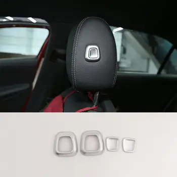 4pcs Chrome ABS Plastične Nalepke Vzglavnik Gumb Dekoracijo Trim za Mercedes Benz A GLE Razred W177 2019-2020 Modeli Dodatki