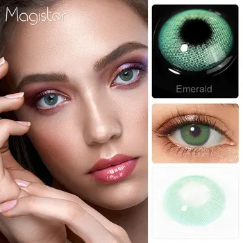 HIDROCOR Barvne Leče, 1 Par Naravnih Kontaktne Leče Letno Barvne Kontaktne Leče Za Oči Imenik Lepoto Pupilentes Objektiv Oči