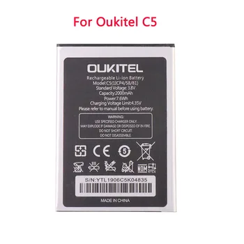 Nov 3.8 Proti 2000mAh Baterija za Oukitel C5 Posebne Rezervno Baterijo za Oukitel C5 PRO Mobilnega Telefona baterije