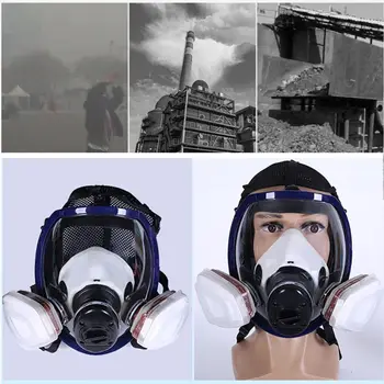 Facepiece Respirator Kompleti 6800 Poln Obraz Masko Za Slikarstvo Brizganje Plina Pesticidov, Kemičnih Protipožarna Zaščita
