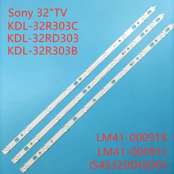 Novo 3 KOS 8LED LED osvetlitvijo trakovi za Sony TV KDL-32R433B 32R435B 32R420B 32R430B LG INNOTEK 32INCH WXGA NDSOEM WA WB 612mm
