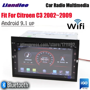 Za Citroen C3 2002~2009 Avto Android 9.1 Zaslon Ogledalo Povezavo Wifi, BT CarPlay GPS Navigacijo Zemljevida Kamera Medijev
