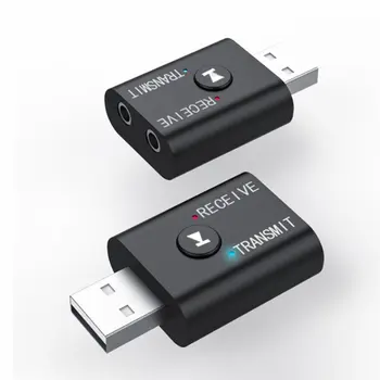 Bluetooth 5.0 Avdio Sprejemnik Oddajnik 2 V 1, RCA 3.5 3.5 mm Jack Stereo AUX Glasbe Brezžični USB Adapter za TV Car PC Zvočnik
