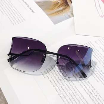 2020 Nove Luksuzne blagovne Znamke sončna Očala Ženske Visoke Kakovosti Kristalno Nezakonitih sončna Očala Ženske Rimless Očala Ženska Očala UV400