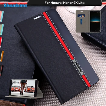 Luksuzni PU Usnjena torbica Za Huawei Honor 9X Lite Flip Primeru Za Huawei Honor 9X Lite Telefon Primeru Mehko TPU Silikon Zadnji Pokrovček