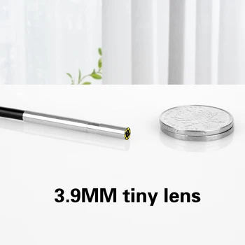 3 v 1 3.9 mm Endoskop Majhen Objektiv Mini Tip c Android Endoskop Micro USB Prilagodljiv Tip-C Nepremočljiva Pregled PC Borescope