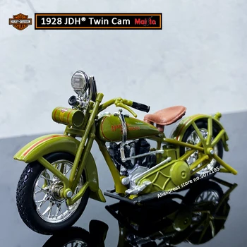 Maisto NOVO 1:18, HARLEY-DAVIDSON, 1928 JDH Twin Cam Zlitine Diecast motorno kolo, Model Uporabna Igrača Za Otroke, Darila, Igrače, Zbirka
