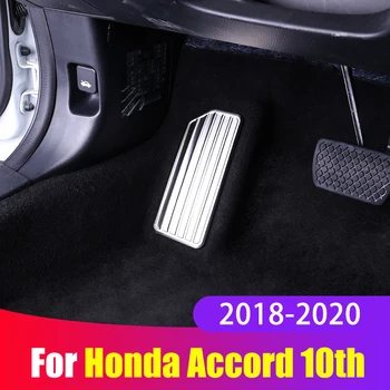 Iz nerjavečega Jekla, Avto Levo Nogo Ostali Pedal Plošča Pokrov Non-Slip Pad Zaščito Za Honda Accord X 10. 2018 2019 2020 Dodatki