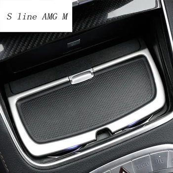 Avto Styling Notranjost iz Nerjavečega Jekla, nalepke Vode, Skodelico Imetnika Plošča Dekoracijo Trim Za Mercedes Benz razred S W222 Dodatki